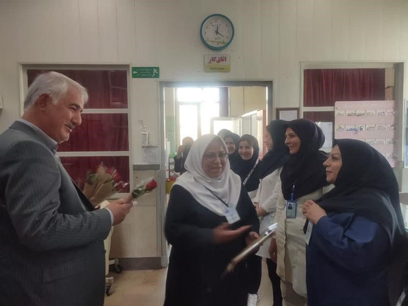 تقدیر فرماندار تبریز از مقام والای جامعه پرستاری در بیمارستان سینا