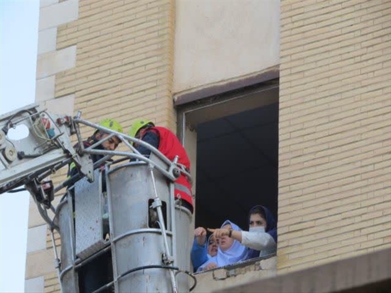 مانور تخلیه اضطراری بیمارستان طالقانی تبریز