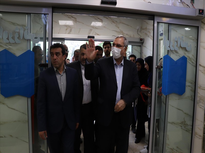 افتتاح طرح توسعه و بهسازی اورژانش بیمارستان طالقانی با حضور وزیر بهداشت