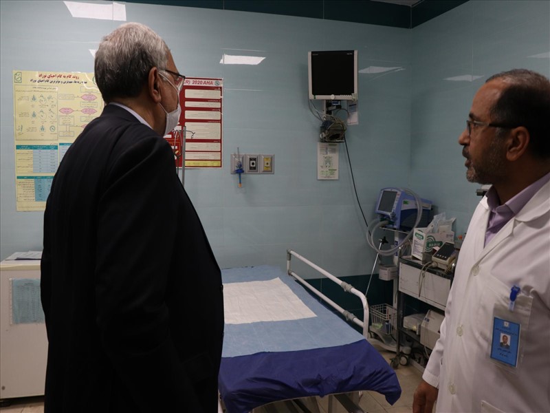 افتتاح طرح توسعه و بهسازی اورژانش بیمارستان طالقانی با حضور وزیر بهداشت