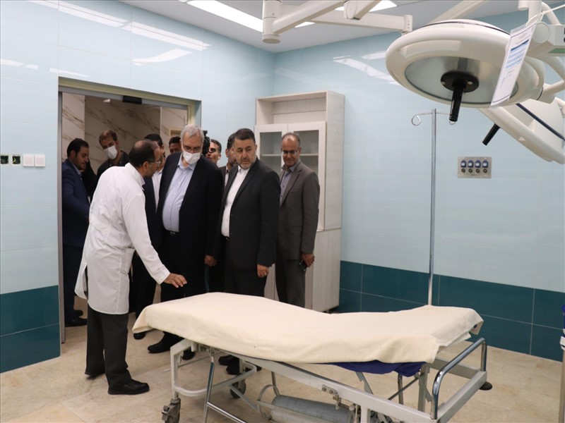 افتتاح طرح توسعه و بهسازی اورژانش بیمارستان طالقانی با حضور وزیر بهداشت