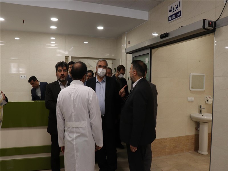 افتتاح طرح توسعه و بهسازی اورژانش بیمارستان طالقانی با حضور وزیر بهداشت