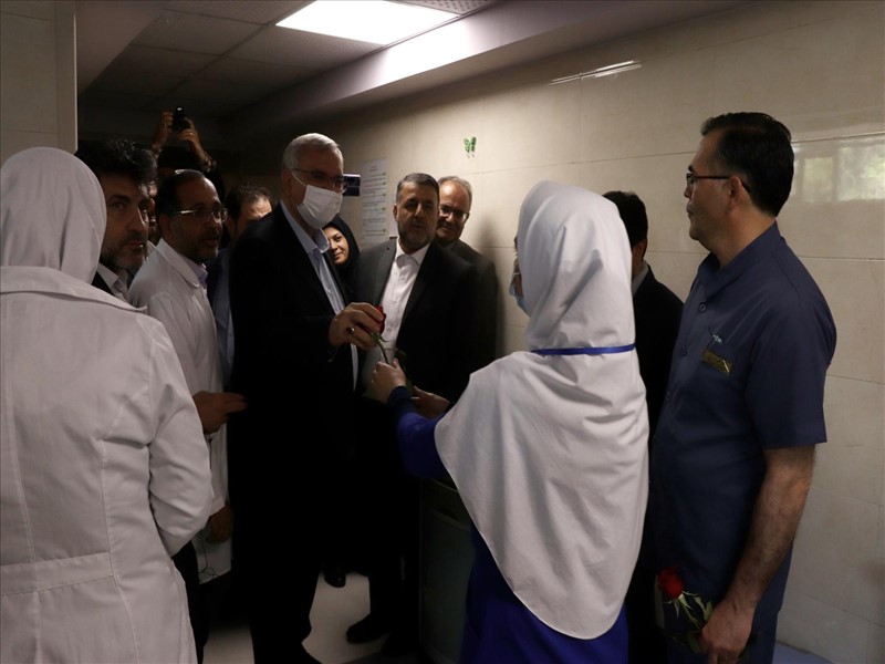 افتتاح طرح توسعه و بهسازی اورژانش بیمارستان طالقانی با حضور وزیر بهداشت