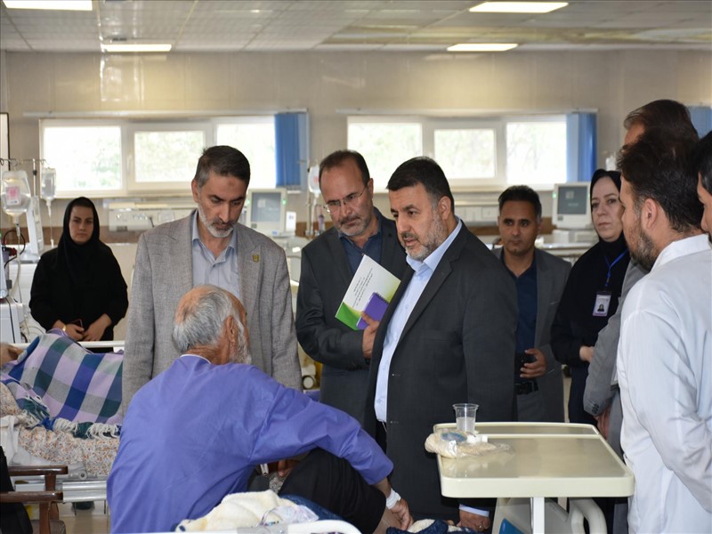 بازدید رئیس دانشگاه علوم پزشکی تبریز از بیمارستان امام خمینی (ره) کلیبر