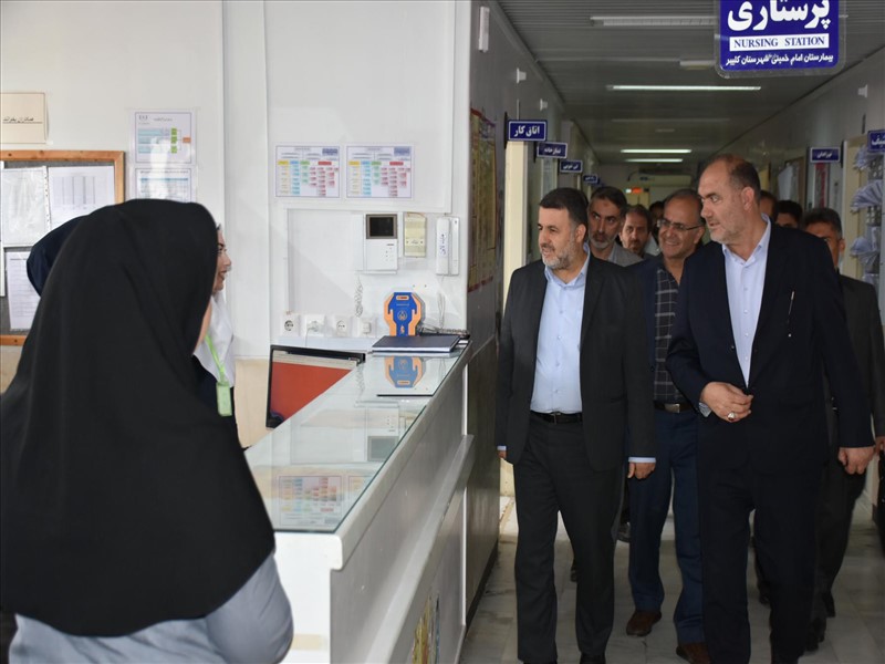 بازدید رئیس دانشگاه علوم پزشکی تبریز از بیمارستان امام خمینی (ره) کلیبر