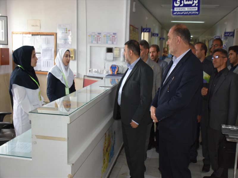 بازدید رئیس دانشگاه علوم پزشکی تبریز از بیمارستان امام خمینی (ره) کلیبر