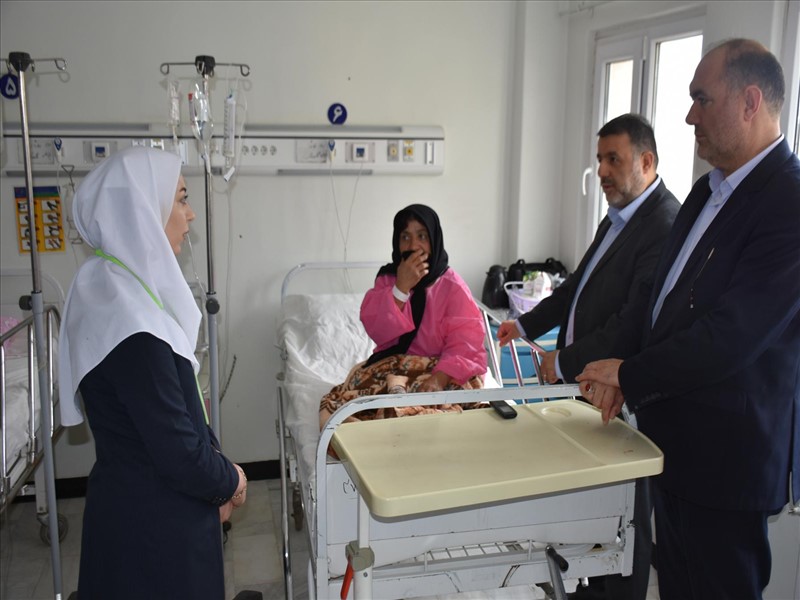 بازدید رئیس دانشگاه علوم پزشکی تبریز از بیمارستان امام خمینی (ره) کلیبر