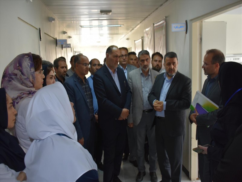 بازدید رئیس دانشگاه علوم پزشکی تبریز از بیمارستان امام خمینی (ره) کلیبر