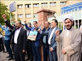 تجمع دانشگاهیان دانشگاه علوم پزشکی تبریز در حمایت از مقاومت فلسطین
