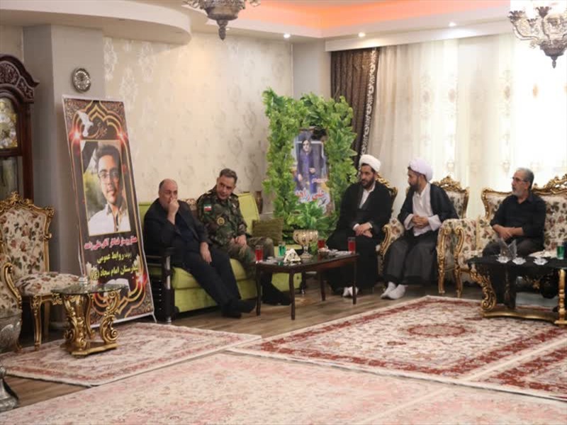 دیدار رئیس دانشگاه علوم پزشکی تبریز با خانواده پرستار فقید علی زاهد