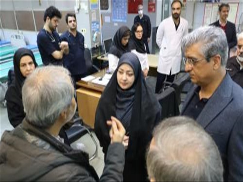 بازدید رئیس اداره اورژانس بیمارستانی مرکز مدیریت بیمارستانی و تعالی خدمات بالینی معاونت درمان وزارت بهداشت، از مرکز آموزشی درمانی شهید مدنی تبریز