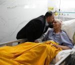 عیادت رئیس دانشگاه علوم پزشکی تبریز از خیر بزرگوار حاج کریم مردانی آذر