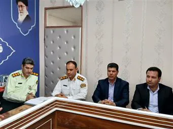 برگزاری شورای ترافیک با حضورمدیر شبکه بهداشت و درمان و  فرماندار شهرستان و مسئولین ادارات