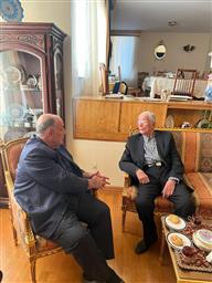 دیدار رئیس دانشگاه علوم پزشکی تبریز با استاد برجسته بازنشسته، دکتر سید مهدی اخوان چرندابی